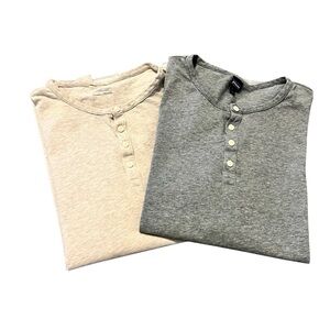 Bundle of 2 Patagonia Long Sleeve Daily Henley Shirts L